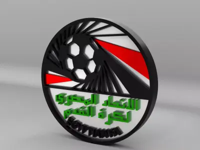 Egypt National Soccer Team Logo 3D model