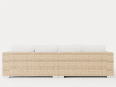 Bahamas Lounge Group 6 Seater Table Low-poly 3D model