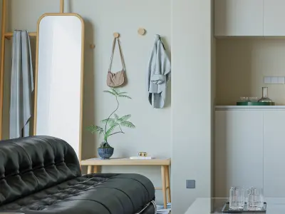 3D Model of Modern Apartment Interior Design 3D model buy
