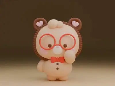 bear 123 3D print model