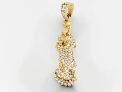 Buddha Guan Yin Pendant 3D print model