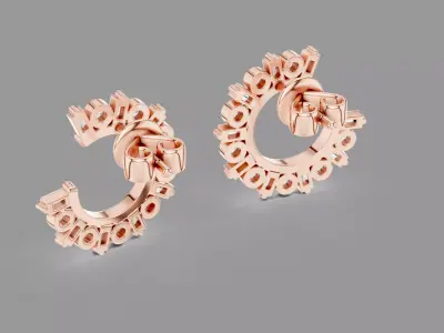  Diamond Hoops  3D print model