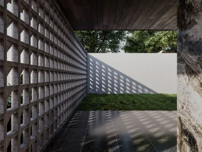 Collection of Six Concrete Lattices 3D model