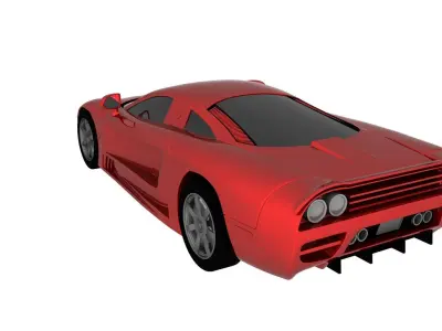 Sport Car Low-poly 3D model
