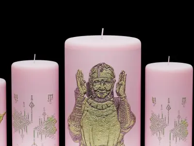 Berber Candles- Personalized Kabyle Candles  3D model