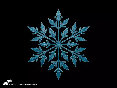 Snowflake Decor Low-poly 3D model