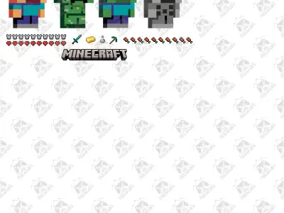 Decoration Pixel Minecraft 3D print model