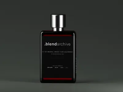 Luxury Perfume Bottle 3D Model Low-poly 3D model