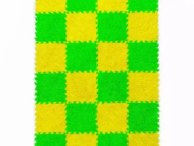 Puzzle Carpet Fur 03 3D model