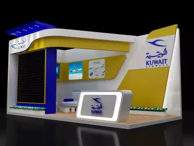 Booth Exhibition Stand a254b 3D model