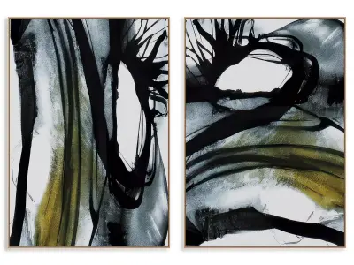 Abstract Painting Frame set 3D model 333