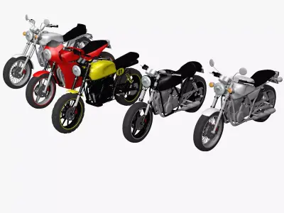Classic Motorcycle Collection 3D model