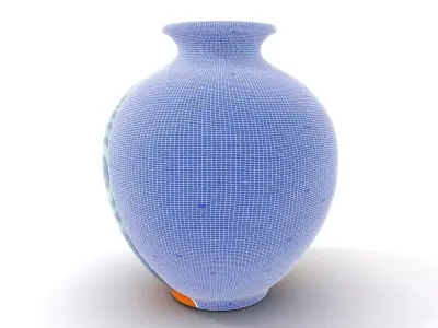 Elegant Floral Vase model pack Low-poly 3D model