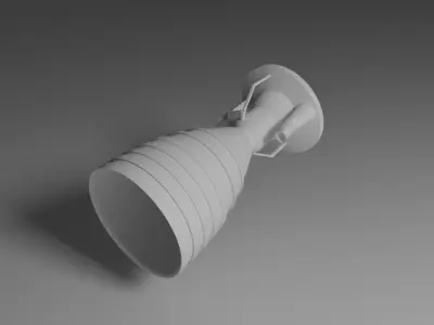 Rocket engine 3D model