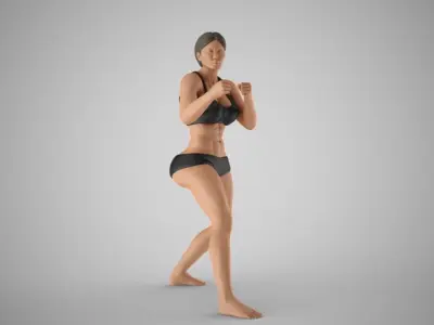 Boxer Girl 2 3D print model