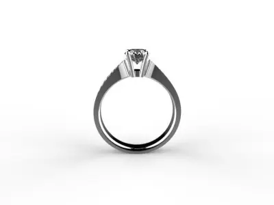 solitaire diamant 3 3D print model