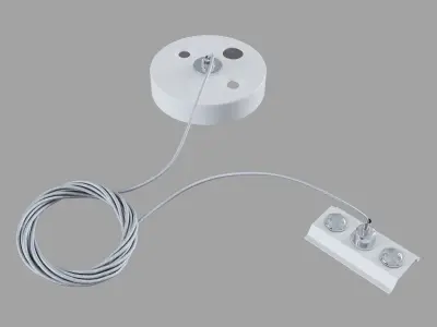 Track Lighting Accessory Track TRA001CW-11W Maytoni Technical Free 3D model