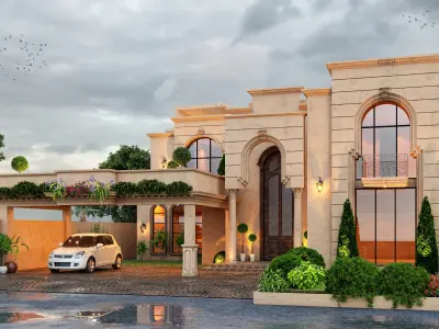 Classic Style House Detailed Model With Each And Everything 3D model