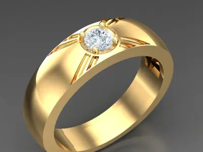 Luxury Men Rings Designs 4MR055 3D print model