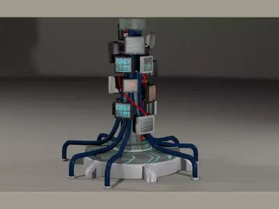 Cyberpunk Props 3D model