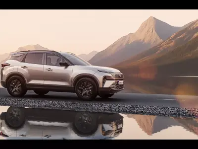 Lake side Road 3D model