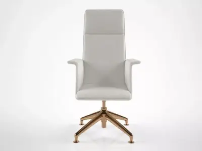 Brunnet Finasoft Conference Chair 3D model