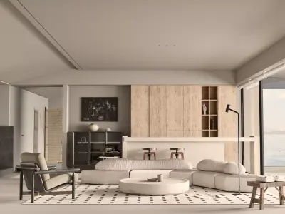 Interior Living Room 3D model