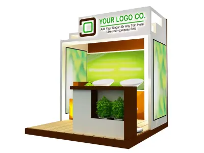 Booth Exhibition Stand a530b  3D model