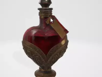 Fragrance Bottle 3D Model  High Quality Cosmetic Prop 3D model