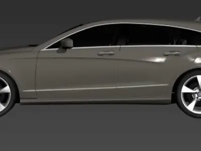 Mercedes Benz CLS Sooting Brake 2013 Model 3D model