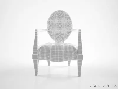 Donghia Gran Eaton armchair 3D model