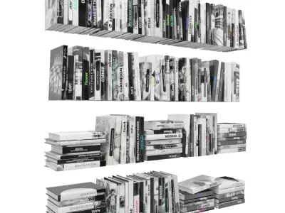 Books 150 pieces 2-1-2 3D model