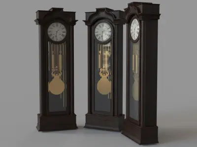 Grandfather Clock 3D model