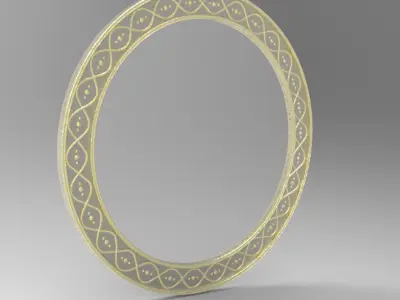 MIRROR FRAME SUN N MOON -SET- 3D print model