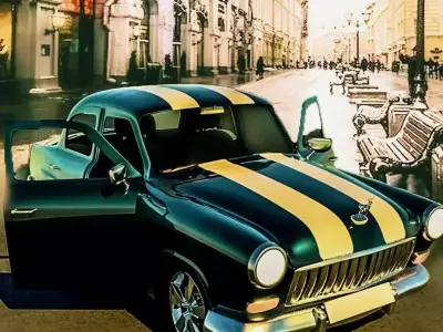 car cartoon 3D model