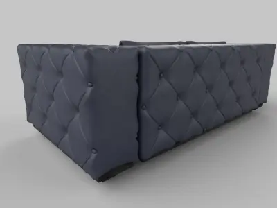 Realistic sofa 3D model