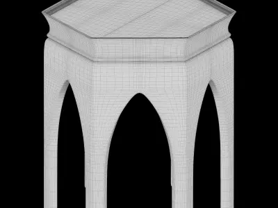 Moroccan stool 3D model