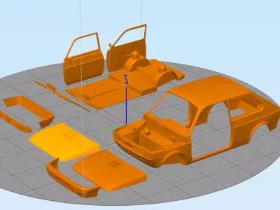 Fiat 147   3D print model