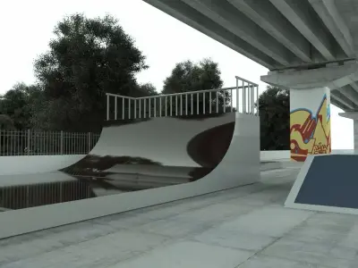 Skate Park Free 3D model
