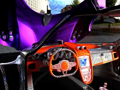 pagani huayra fbx 3D model