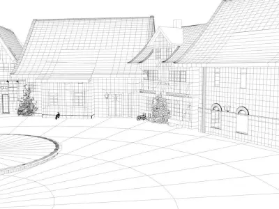 nienburg  street  Free low-poly 3D model