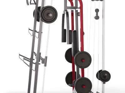  equipment for gym 01 3D model