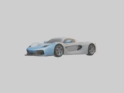 Sports Car Model 1 Low-poly 3D model
