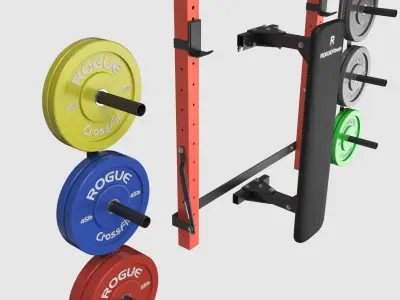 Home crossfit gym 3D model