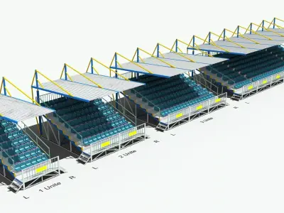 Sport Seating Tribune 3D model