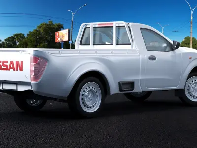 Nissan navara np300 2015 full interior 3D model