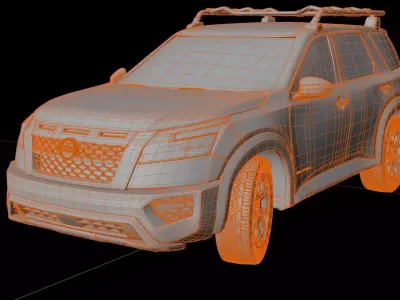 Nissan Pathfinder Rock Creek Edition Rigged 3D model