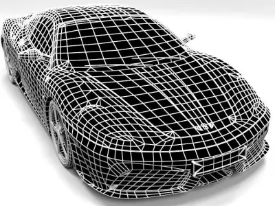 FERRARI F430 SCUDERIA Low-poly 3D model