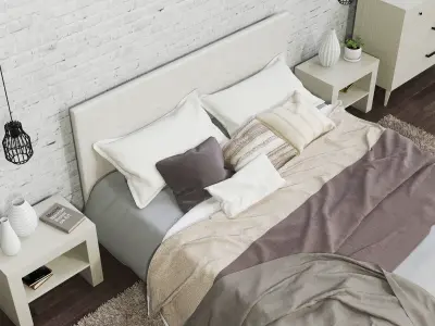 Marta bedroom furniture - bedroom furniture 3D model