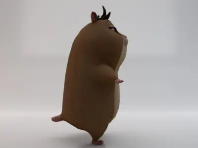 Hamster Low-poly 3D model